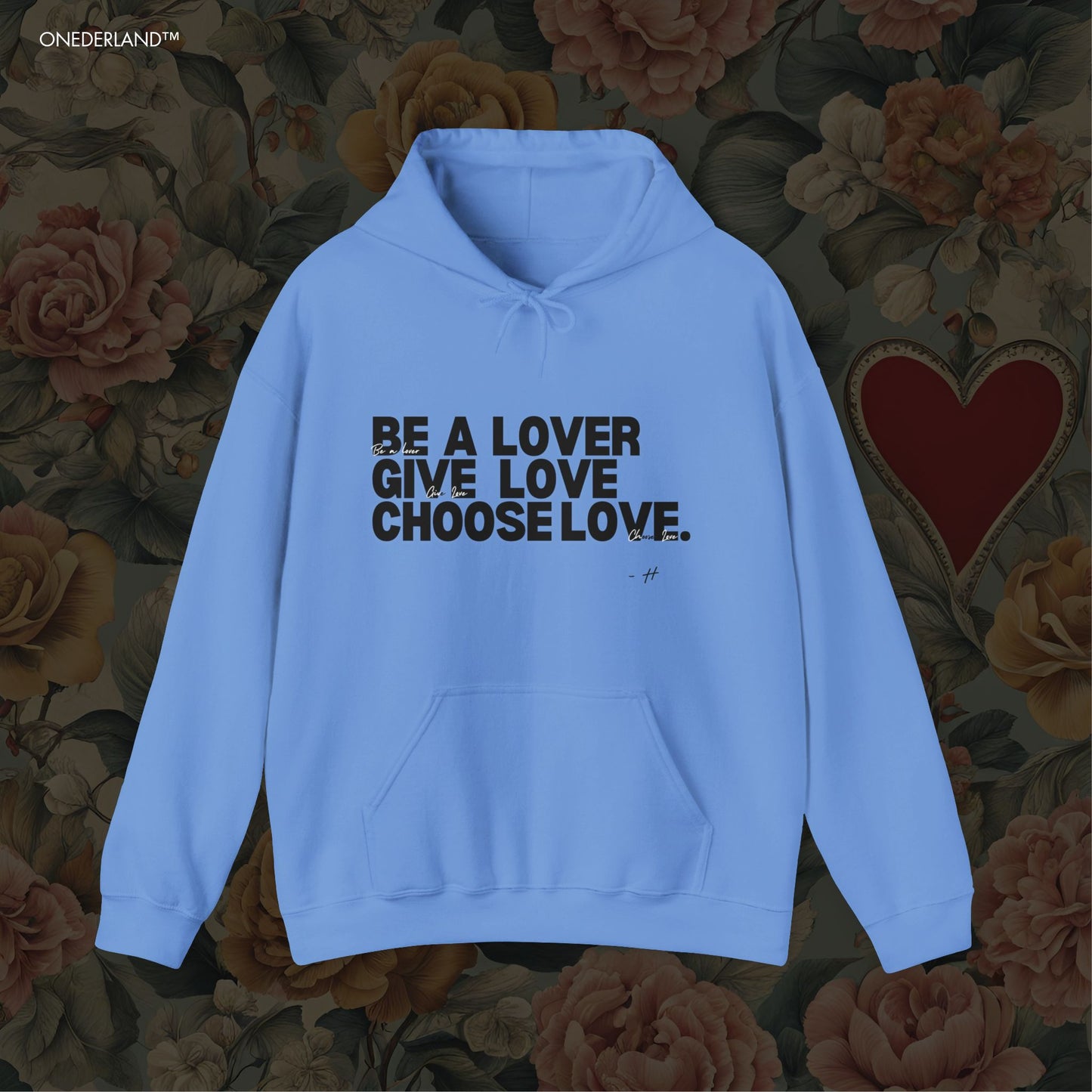 Harry Styles Love Theme Hoodie ( Black Text )