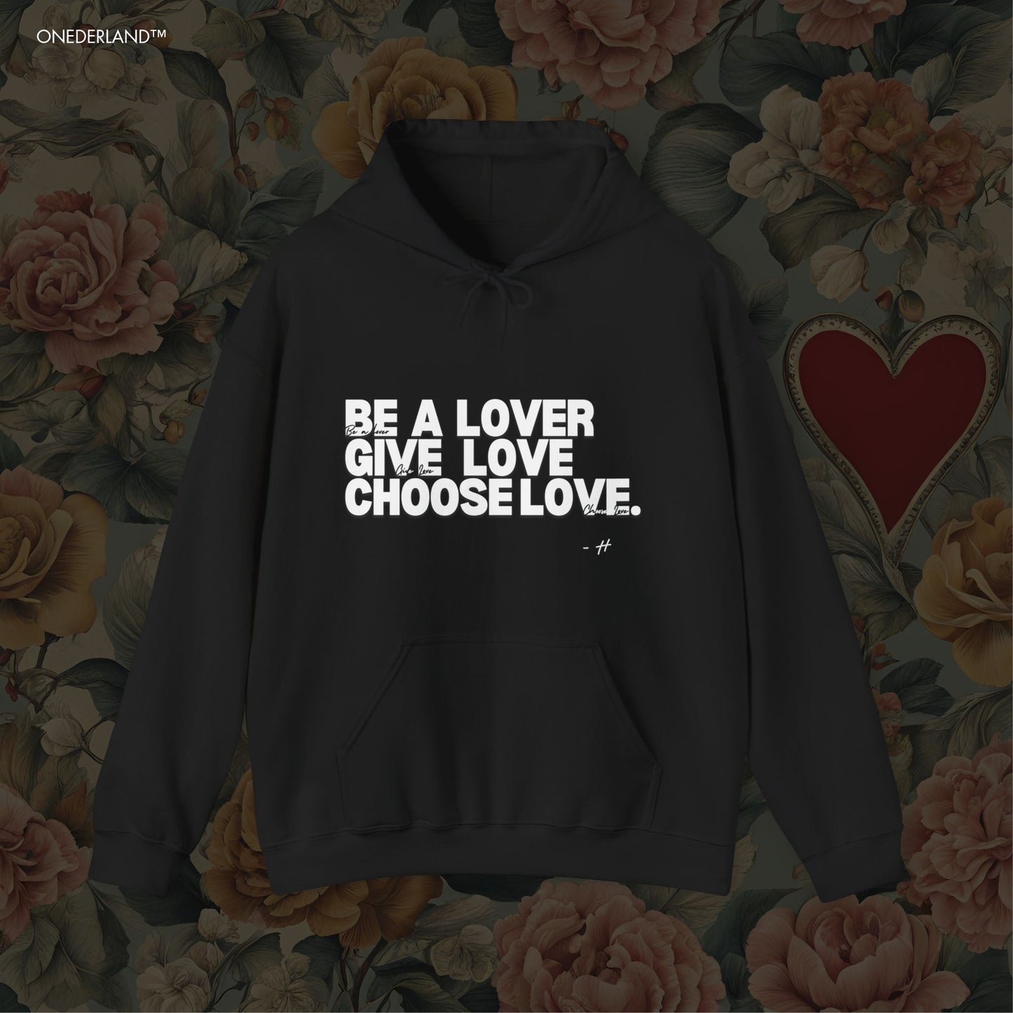 Harry Styles Love Theme Hoodie  ( White Text )